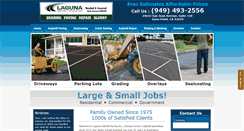 Desktop Screenshot of lagunaasphaltpaving.com